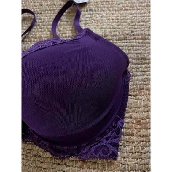 Natori Feathers Bra 34DDD Underwire Purple Allium Lace Contour 34 ddd NEW NWT - Picture 5 of 6